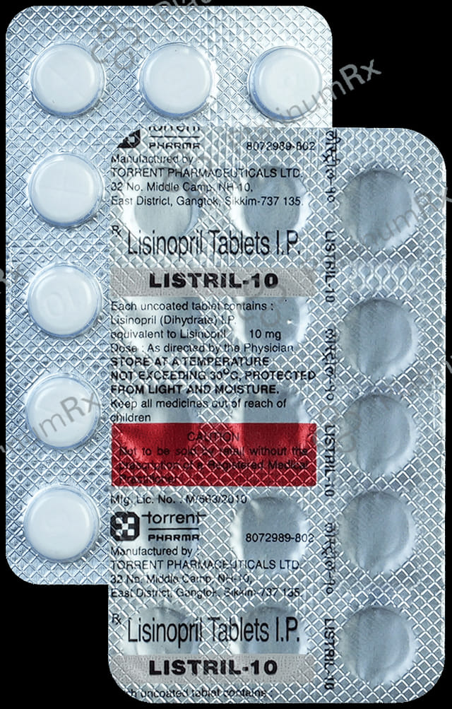 Listril 10mg Tablet 15s