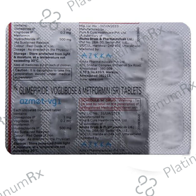 Azmet-VG 1 Tablet SR