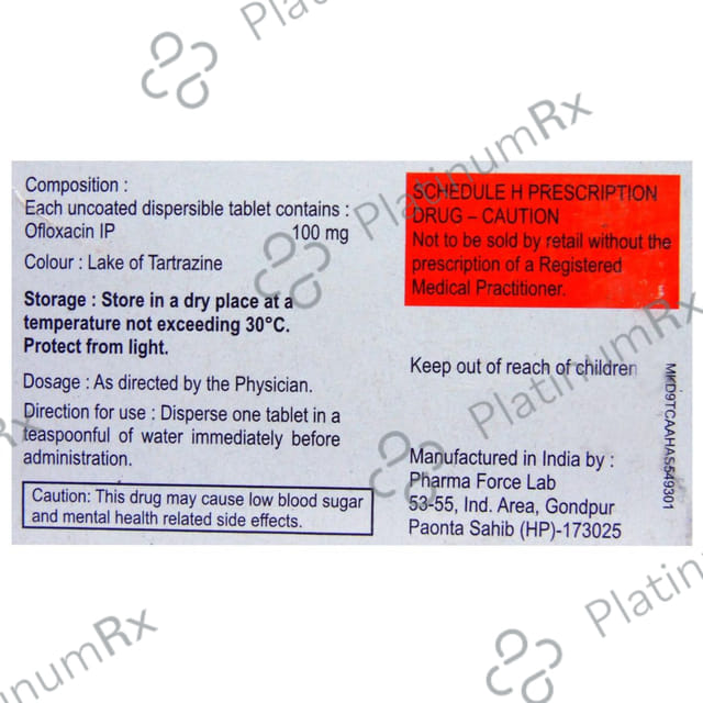 Zenflox 100mg Tablet DT 10s