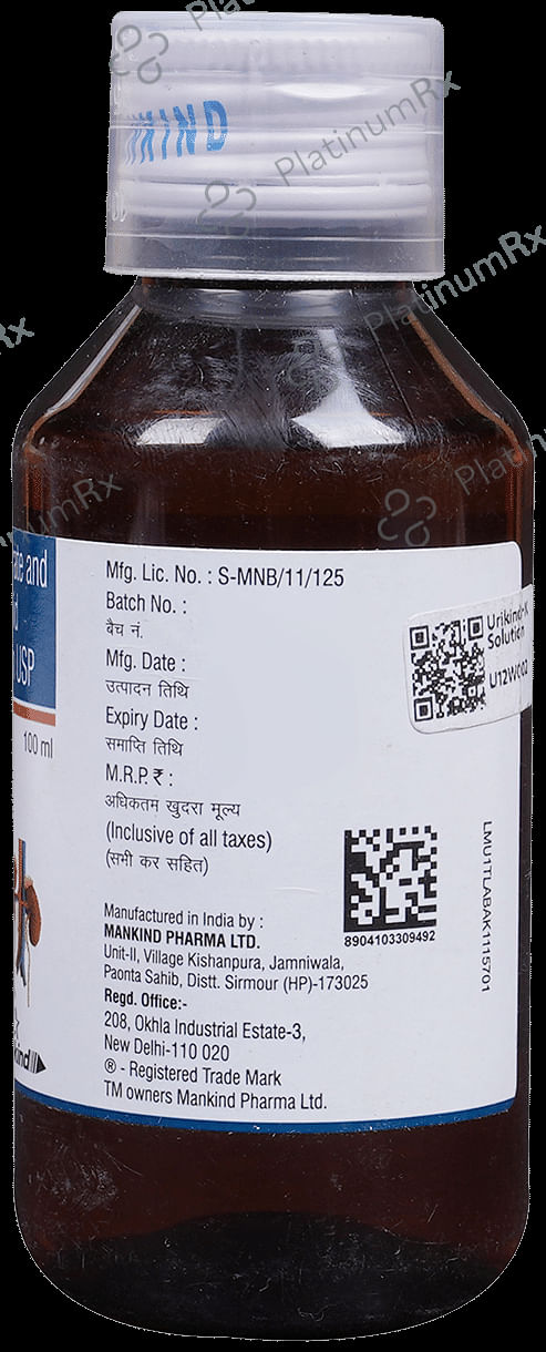 Urikind K 1100/334mg Oral Solution 100ml