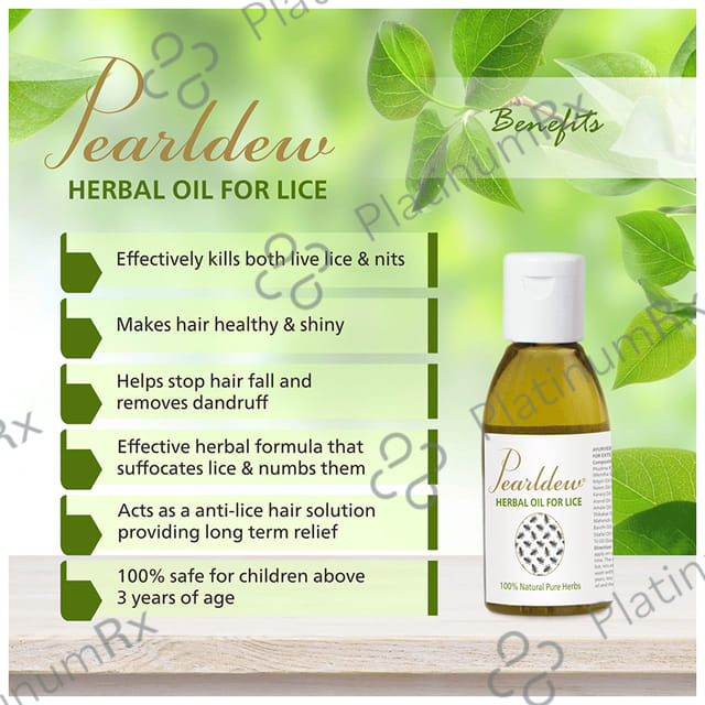 Pearldew Herbal Oil for Lice (25ml Each) 1 Bottle