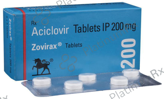 Zovirax 200mg Tablet 5s