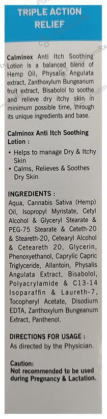 Calminox Anti Itch Face and Body Lotion 100ml
