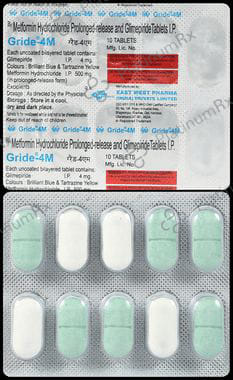 Gride M 4mg/500mg Tablet PR