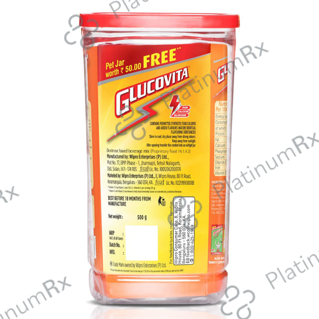 Glucovita Orange Flavour Powder 500gm