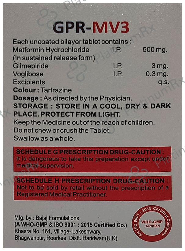 GPR-MV 3 Tablet SR