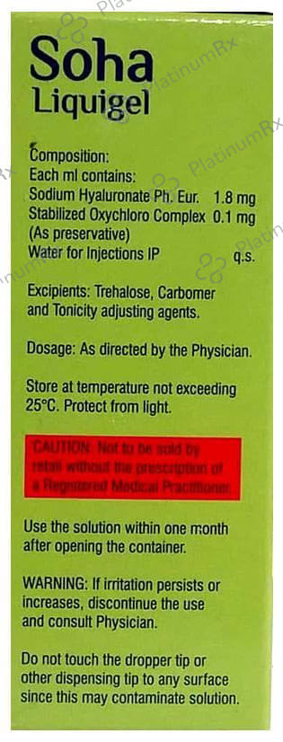Soha Liquigel 0.18% Eye Drop 5ml