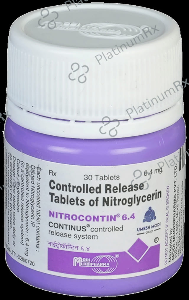 Nitrocontin 6.4mg Tablet CR 30s