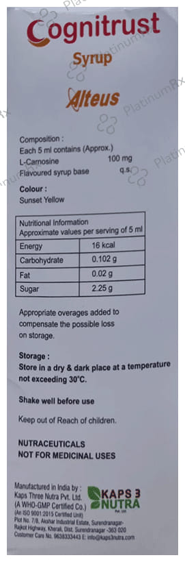 Cognitrust Mango Flavour Syrup 200ml