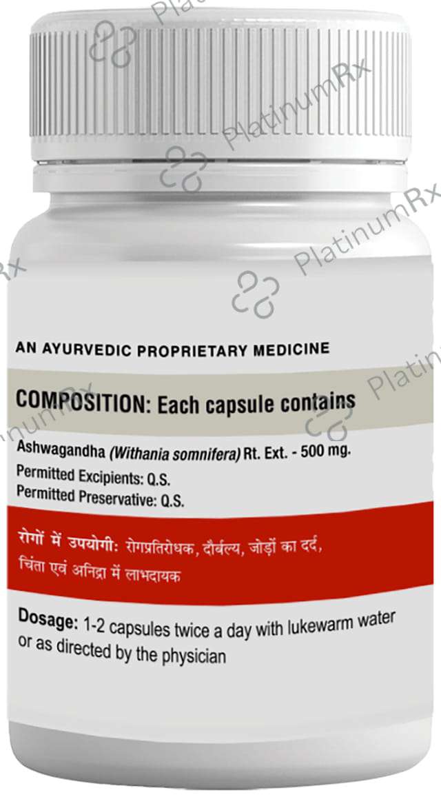 Uma Ayurveda Ashwagandha Veg Capsule