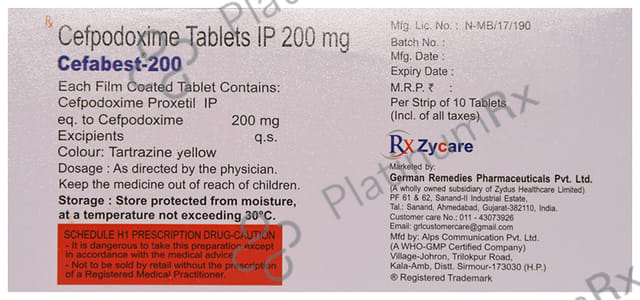 Cefabest 200mg Tablet 10s