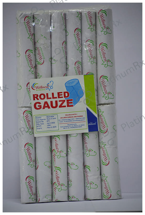 Wellness Surgical Bandage Roller 12 X (10cm x 3m)