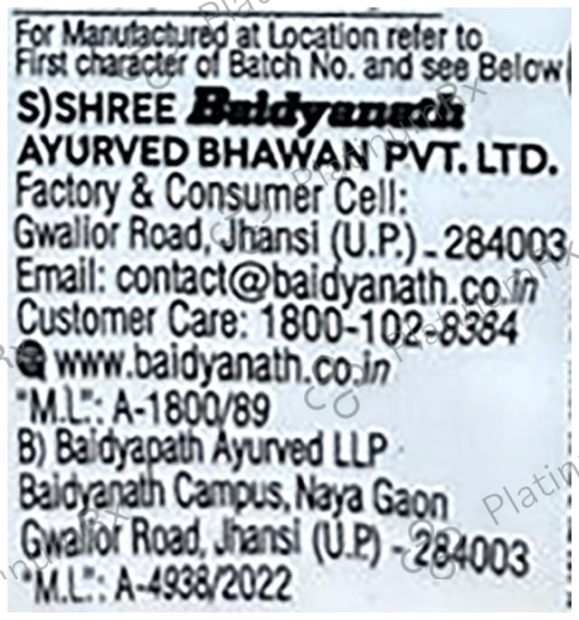 Baidyanath (Jhansi) Panchasakar Churna