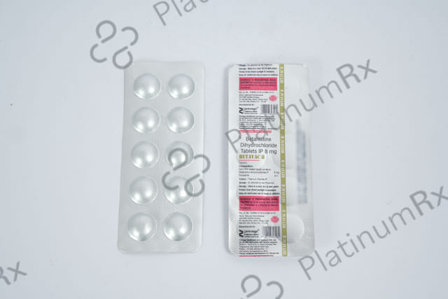 Betavac 8mg Tablet 10s