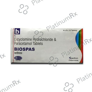 Biospas 20/325mg Tablet 10s