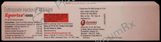 Eporise 4000 Injection