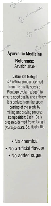 Dabur Sat Isabgol - Eases Constipation Powder 180 gm