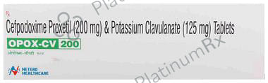 Opox CV 200/125mg Tablet 10s