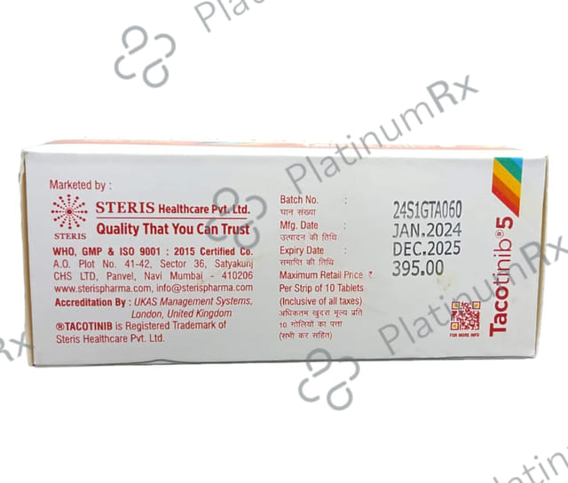 Tacotinib 5mg Tablet 10s
