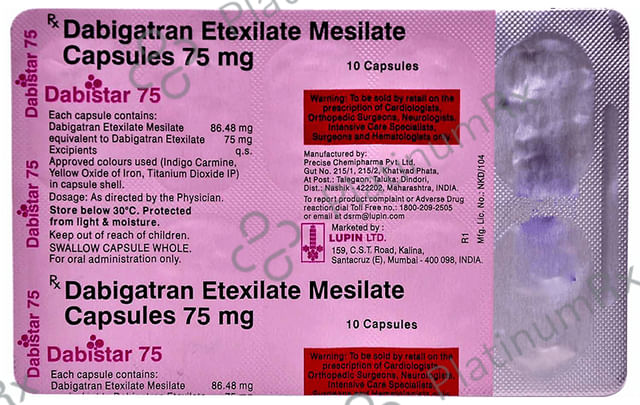 Dabistar 75mg Capsule 10s