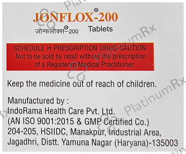 Jonflox 200mg Tablet