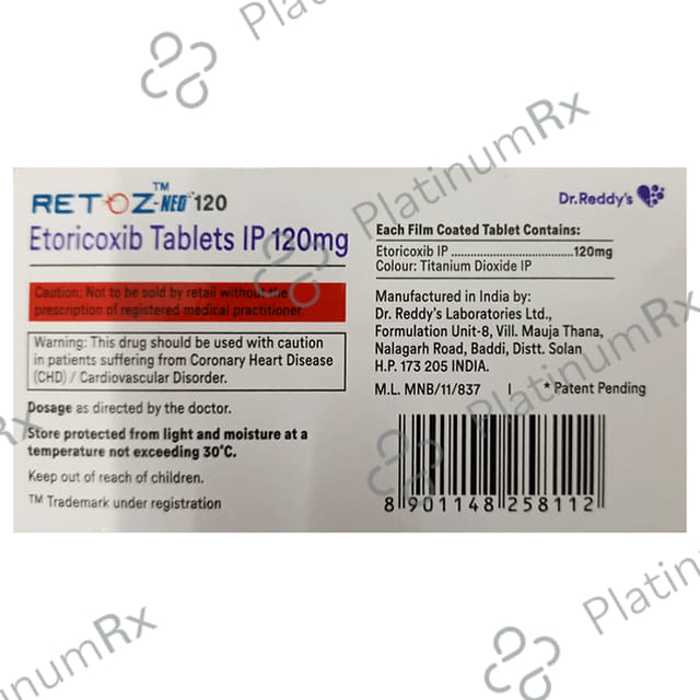 Retoz Neo 120mg Tablet 10s