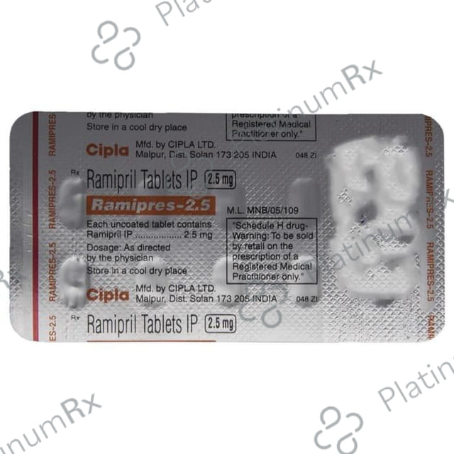 Ramipres 2.5mg Tablet 10s