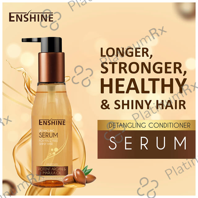 Enshine Detangling Serum Infused with Argan & Marula Oil for Frizz Free Shiny Hair
