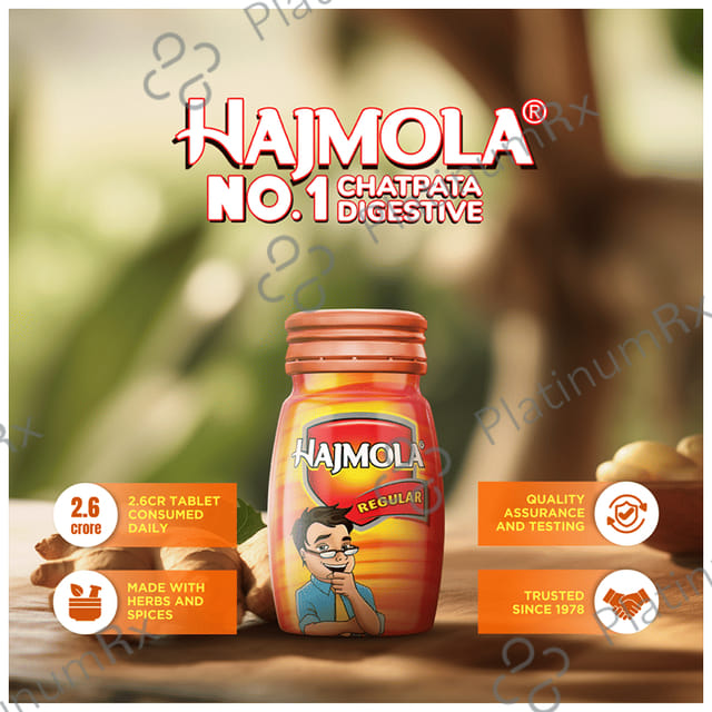 Dabur Hajmola Regular Flavour Supports Digestive Health Tablet 120s