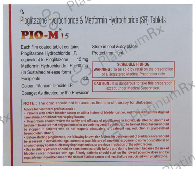 Pio M 15mg Tablet SR 15s