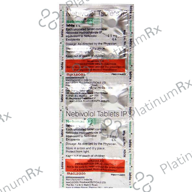 Nebimac 2.5mg Tablet 10s