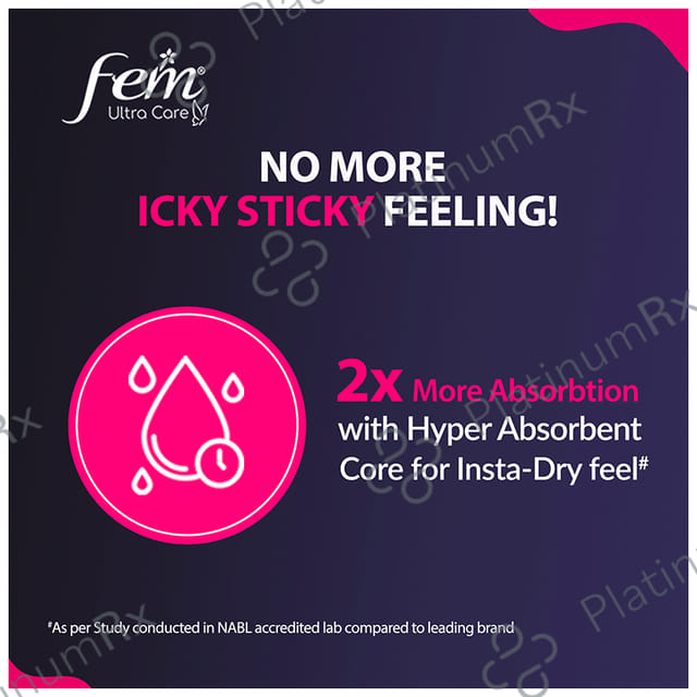 Fem Ultra Care Sanitary Pads XL+ 50 pads