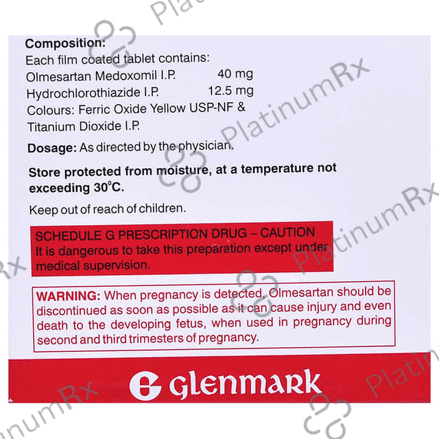 Olmax 40/12.5mg H Tablet 15s