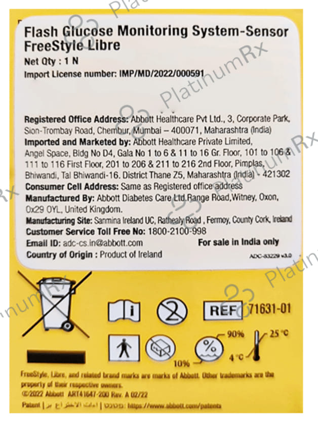FreeStyle Libre System Sensor 1s