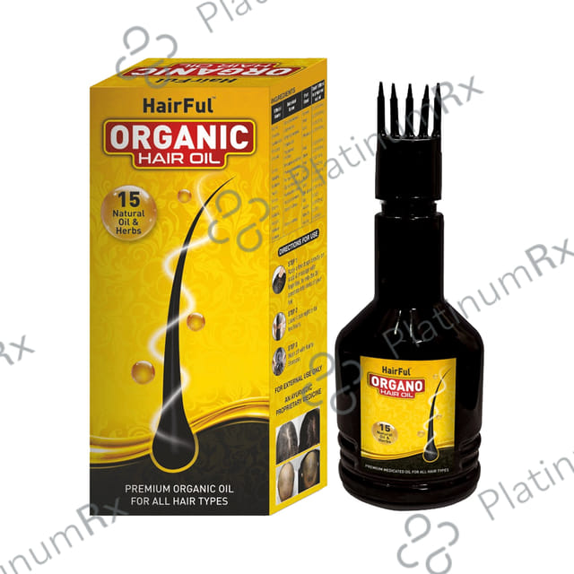 HairFul Organo Hair Oil for Hair Growth with 13 Ayurvedic Herbs