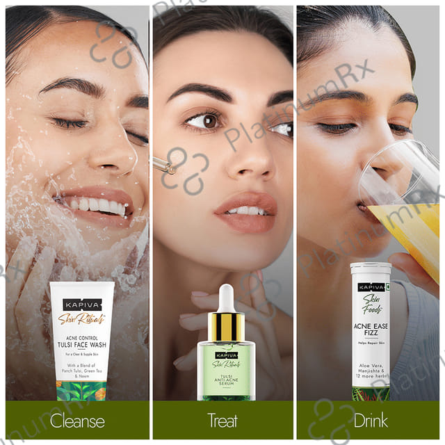 Kapiva Reduces Acne & Acne Marks Naturally - Skin Foods Acne Ease Fizz Effervescent Tablet