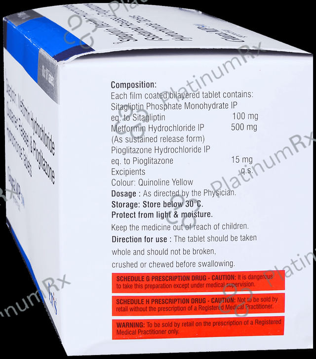 Glura MP 500/15/100mg Tablet SR 10s