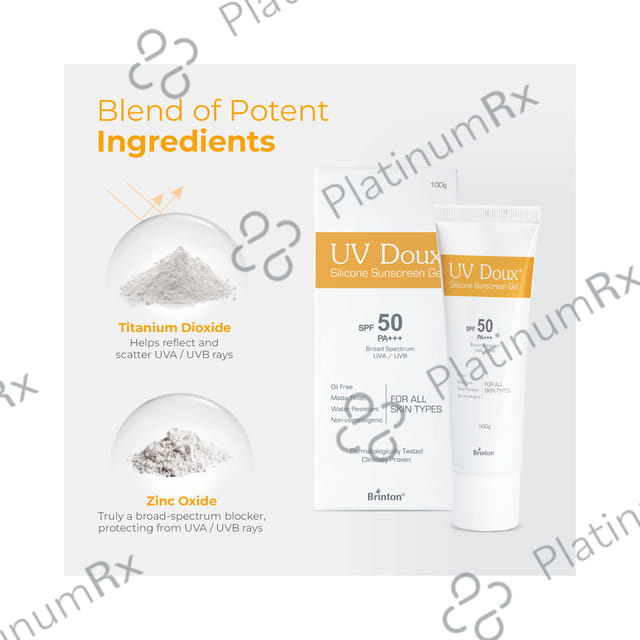 UV Doux Silicone Sunscreen SPF 50 Gel 100gm