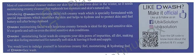 DWash Moisturising Facial Wash