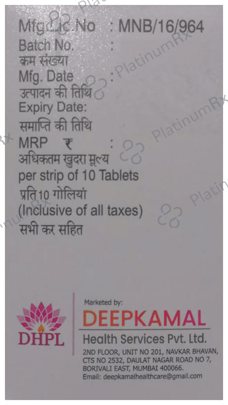 Gliplite M 1mg/500mg Tablet PR