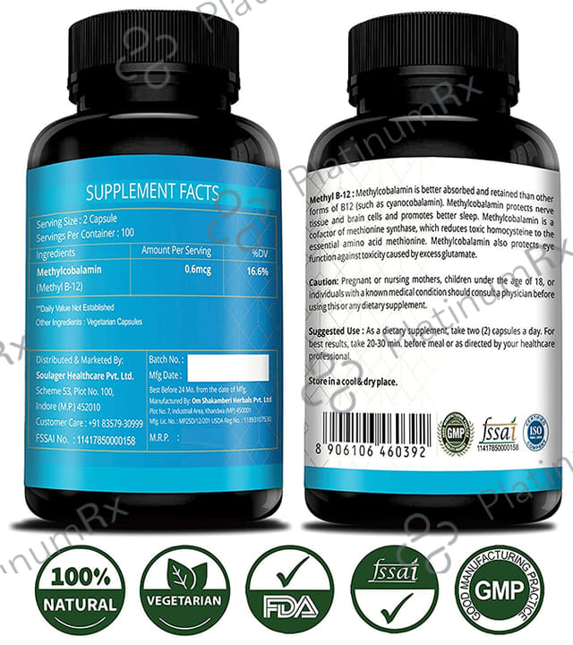 Simply Herbal Methyl-B12 Capsule