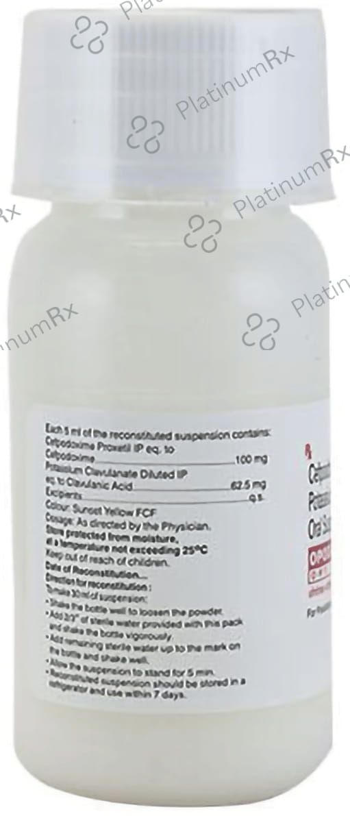 Opox CV 100/62.5mg Dry Syrup 30ml
