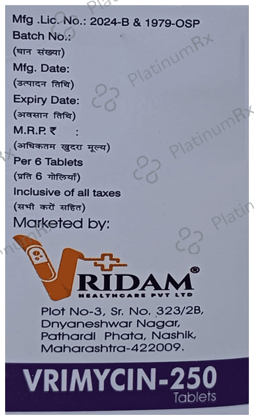 Vrimycin 250 Tablet