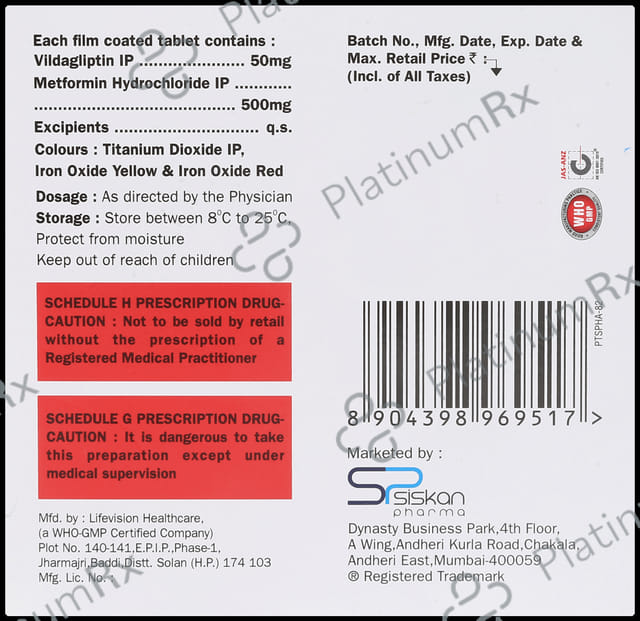 Minglip M 500 500/50mg Tablet 15s