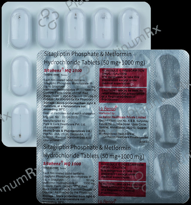 Sitahenz MQ 50mg/1000mg Tablet