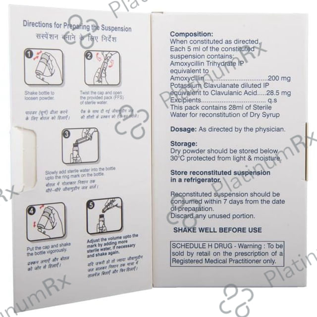 Mox CV BD 228.5mg Powder for Oral Suspension 30ml