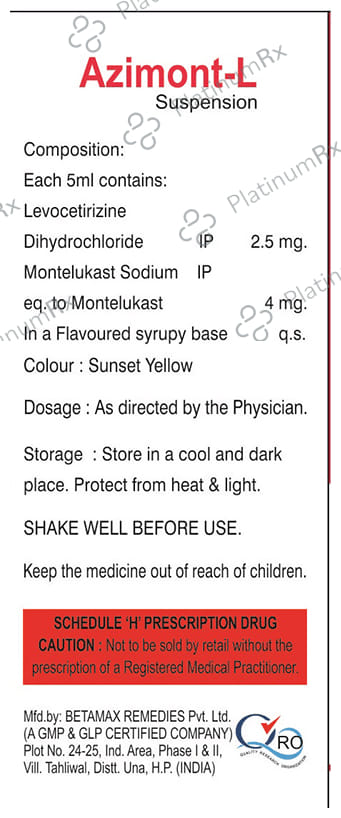 Azimont-L Oral Suspension