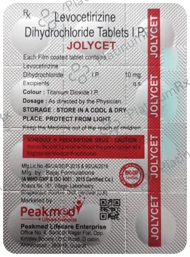 Jolycet 10mg Tablet 10s