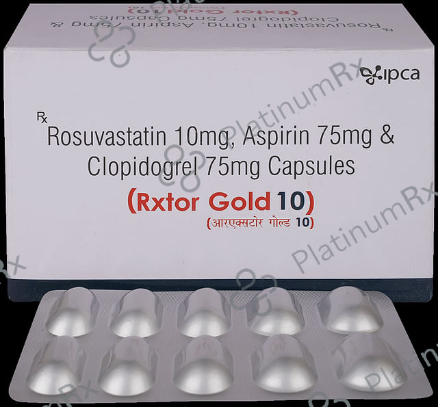 Rxtor Gold 10/75/75mg Capsule 10s
