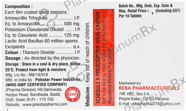 Rebclav LB Tablet 10s